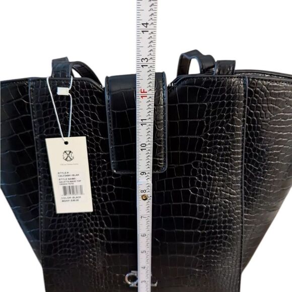 CXL GALETTE WAVE TOTE BY CHRISTIAN LACROIX IN BLACK - Picture 6 of 9